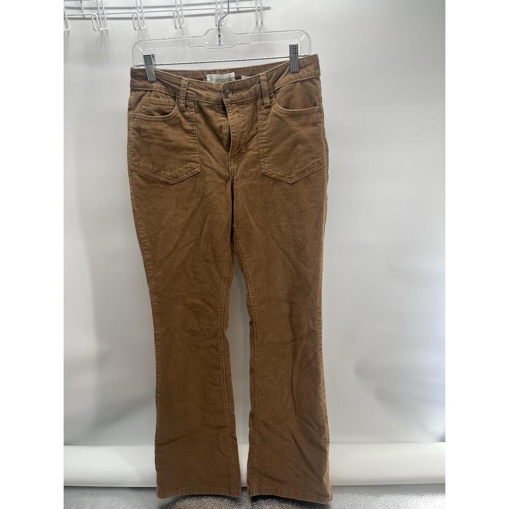 RE GENERATION WOMENS SIZE 9/29 HIGH RISE CARPENTER STRAIGHT LEG CORDUROY Bamboo‎